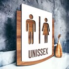 Placa De Sinalização | Unissex - Mdf 15x13cm
